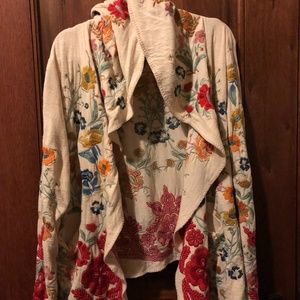 Johnny Was medium embroidered wrap